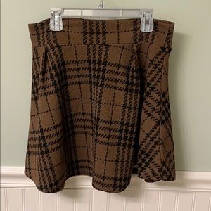 Plaid skater skirt